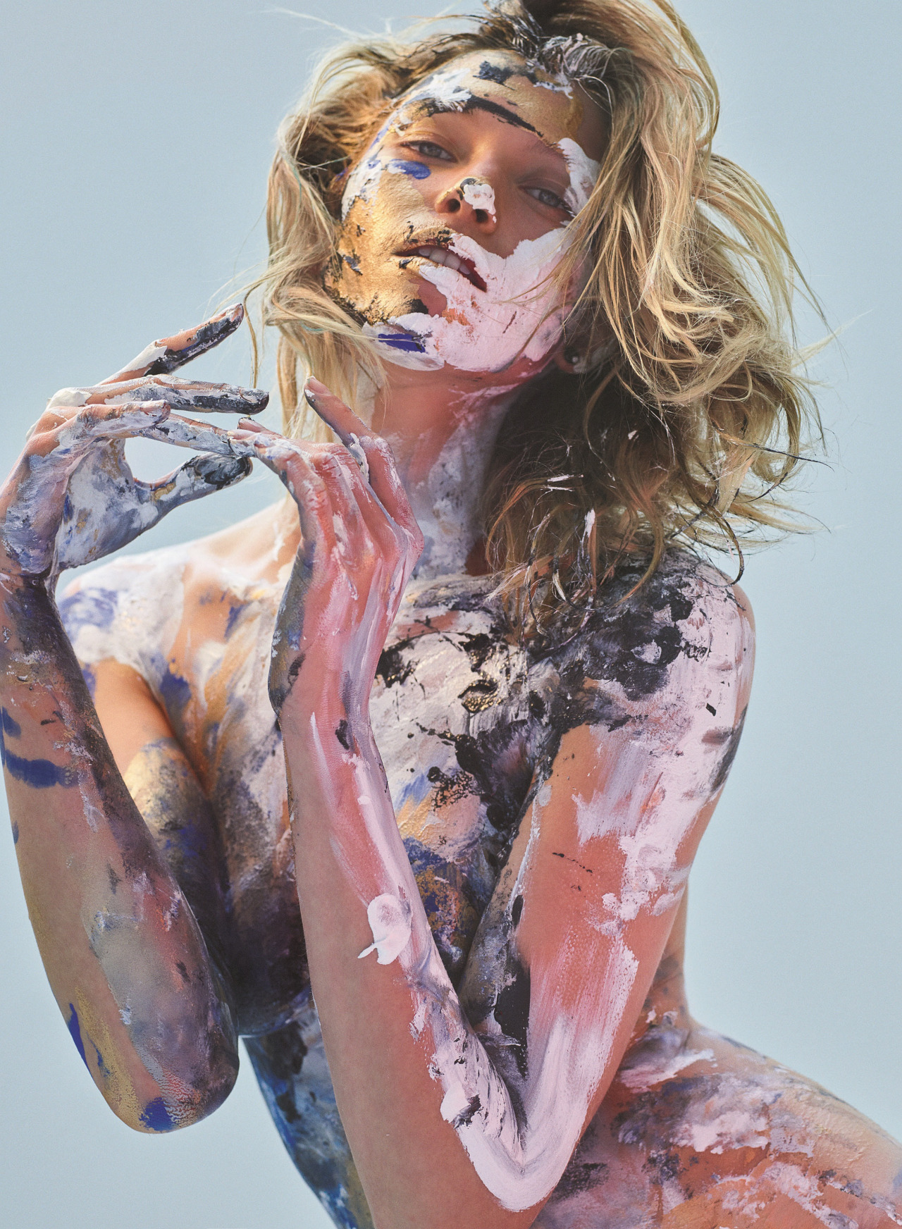 puppetwithapistol:Hana Jirickova in “Painted in Colors” by Hunter &amp; Gatti