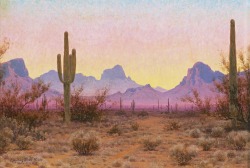 Art-And-Things-Of-Beauty:audley Dean Nicols (1875-1941) - Arizona, Oil On Canvas,