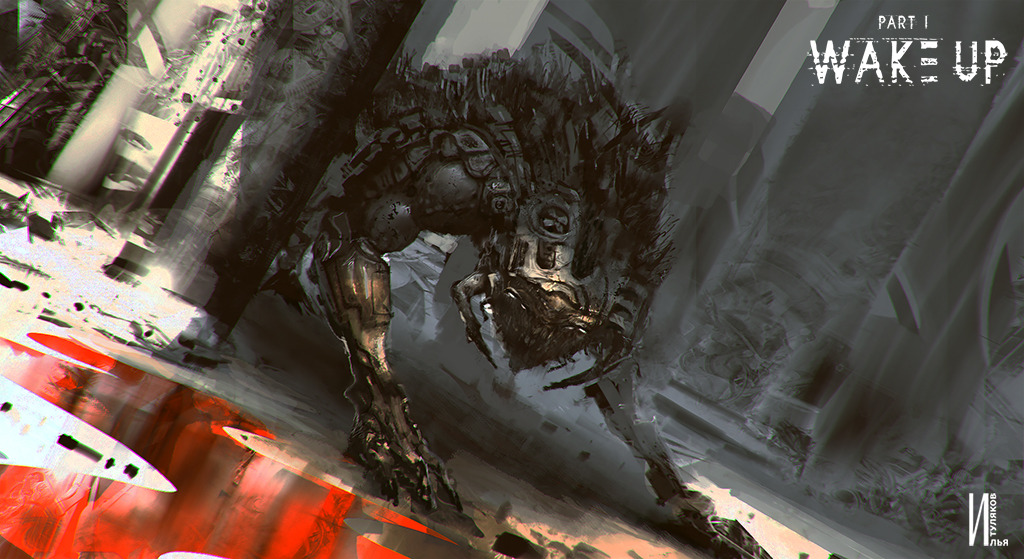 valanthos:  Concept art Cyborg beast paint on Ipad by RaZuMinc  