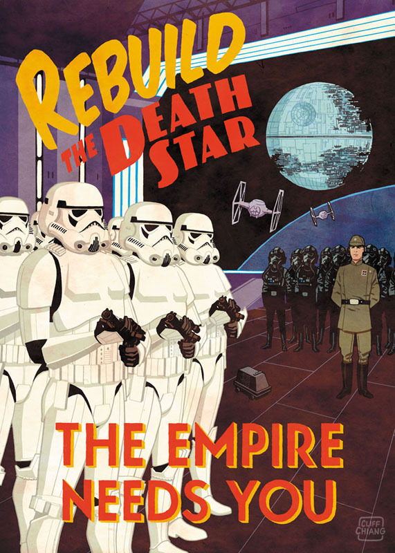 ungoliantschilde:  Cliff Chiang ~ a Series of Star Wars Propaganda posters. He sells