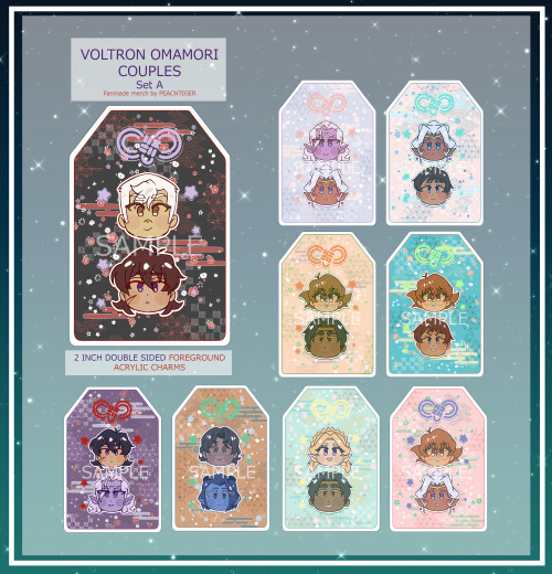 Voltron Omamori Couples Charms is now available for Pre-Order!Shop Reopened, Back from Hiatus!So I’v