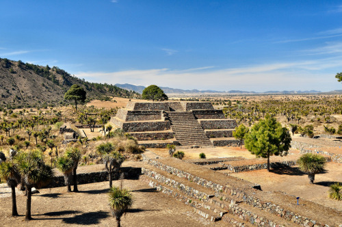 The archaeological site of Cantona, Puebla, Mexico. This site was occupied during the Clas