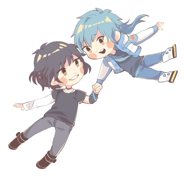 foxkunkun:  Happy birthday to Aoba, Sei, Ren and Sly!! I also included a floating