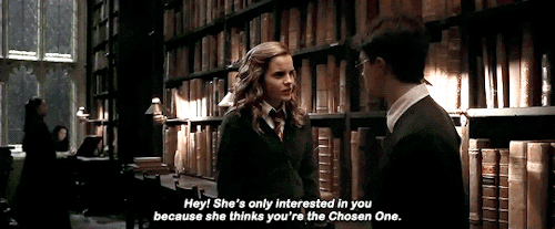 pottersource:“That’s Romilda Vane. Apparently she’s trying to smuggle you a love potion.”“Really?”