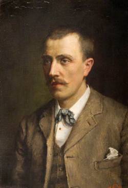 George Cartlidge (British, 1868-1961), Self Portrait, 1893. Oil on canvas, 23.5 x 16 cm. The Potteries Museum &amp; Art Gallery, Stoke-on-Trent.