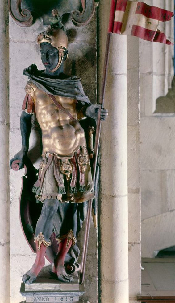 medievalpoc: Anonymous German Artist Saint Maurice Germany (1613) Stone, 150 cm.