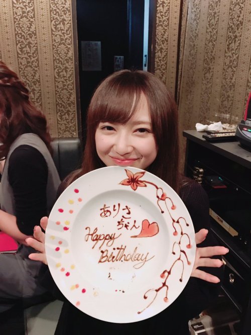 saitou-shuka:   2017.02.05 Happy Birthday, Arisha! †( •.ν • )†      Hope you have a great day!!… Or should I say, que tenga un buen Dia (:D)|￣|＿ (slapped) 