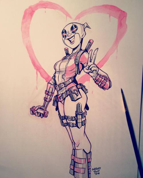 sweeney-boo:  The unbelievable…. #gwenpool #gwenstacy #marvel #marvelcomics #illustration #artwork #sketching #sketch #doodle #comics #sweeneyboo  (à Montreal, Quebec) 