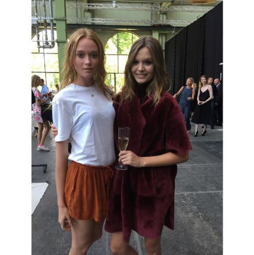 “uniquemodelsdenmark: Anne Mette Ryom and Josephine Skriver at the @bymalenebirger show ❤️ #cp