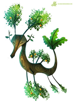 cryptid-creations:  Daily Paint #1037. Summer