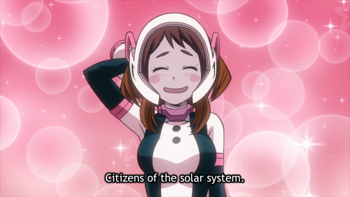 Eraser Head: Gender-neutral options for addressing a crowd.Iida: Members of the jury.Uraraka: Citize