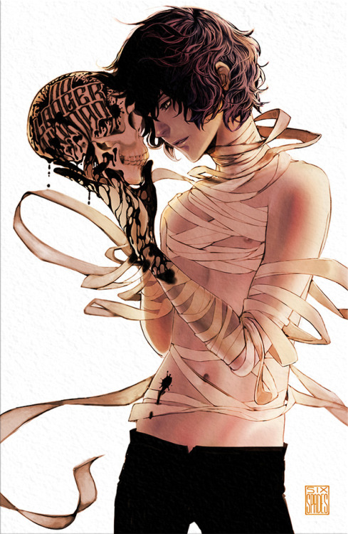 sixspades:Bungou Stray Dogs - Dazai Osamu [print available] Ok, I’m fine. I just had a heart a