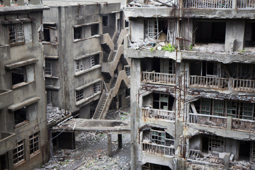 astromech-punk:The Abandoned Island of Hashima also known as Battleship Island(Gunkanjima)founded in