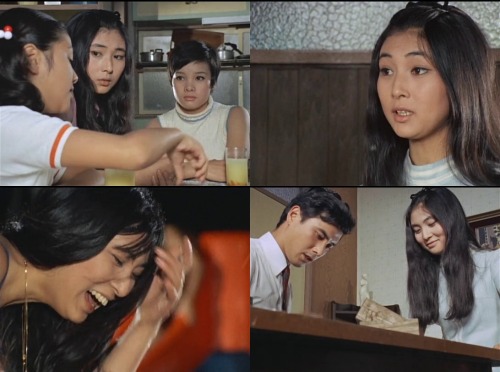 A 22-year old Meiko Kaji (梶芽衣子) in the first episode of Matchmaking Romance (見合い恋愛), 1969. me