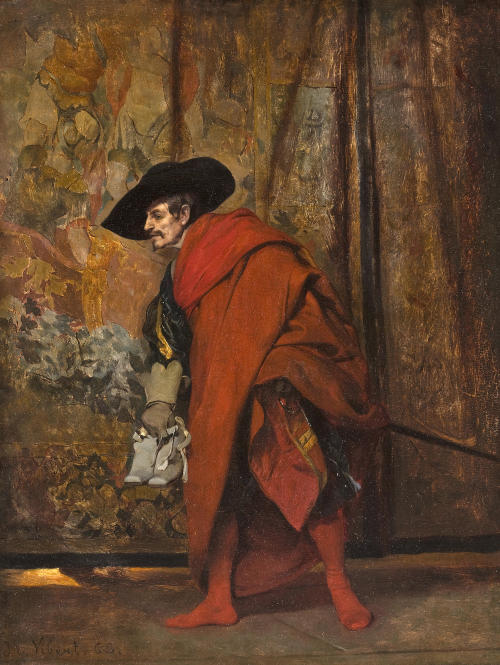 Polonius behind the Curtain, Jehan-Georges Vibert, 1868