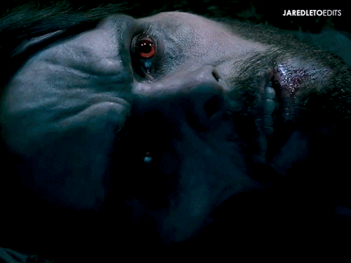 jaredletoedits: JARED LETO as Michael Morbius, MORBIUS Transformation Scene  that second gif
