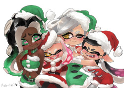 ava-riel:merry squidmas yall~! SISTERS! &lt;3 &lt;3 &lt;3