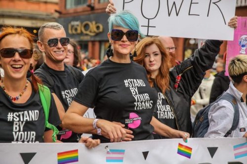 butchstudsubmit: bi-trans-alliance: From Manchester Pride 2018 (source) so glad they did this &ndash