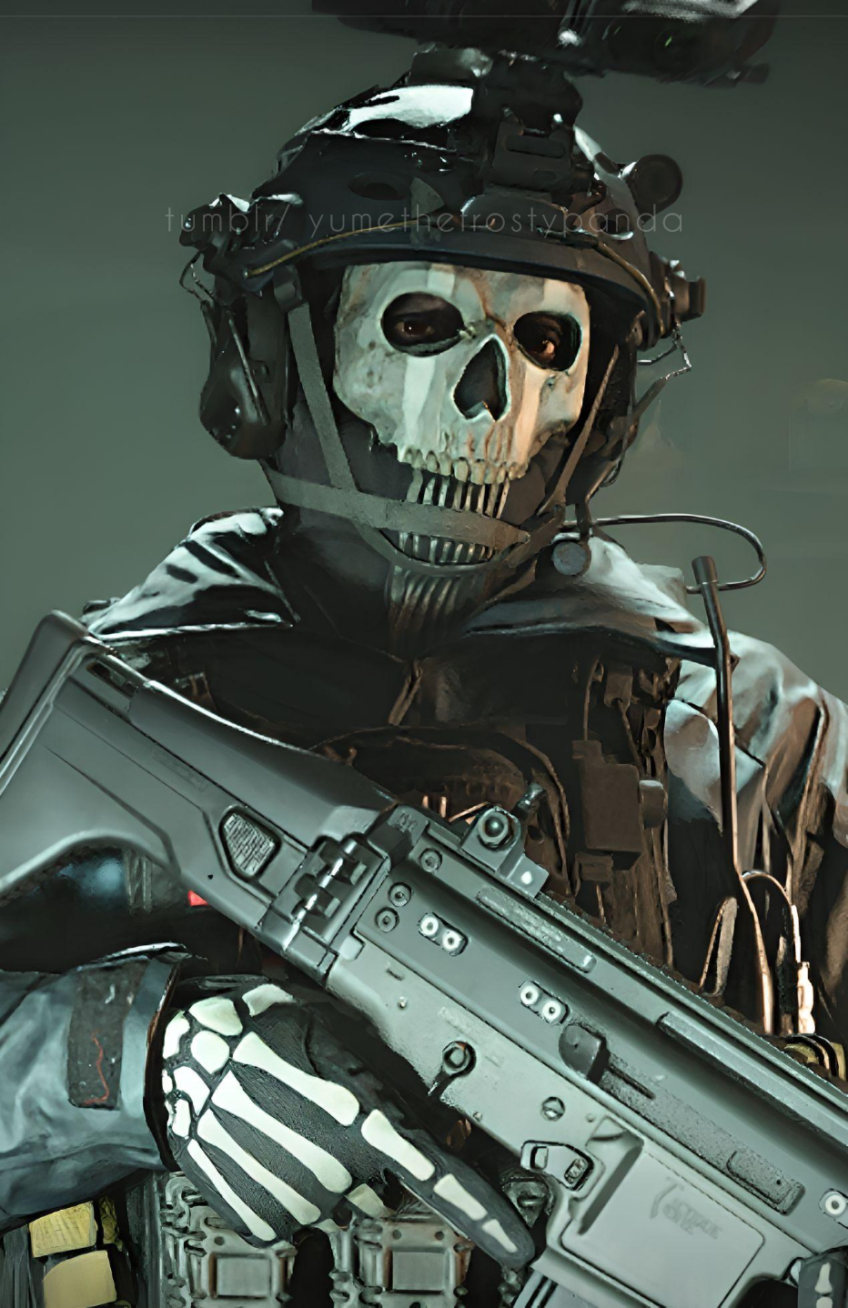 Ghost From COD:MWII lieutenant Simon ghost Riley 
