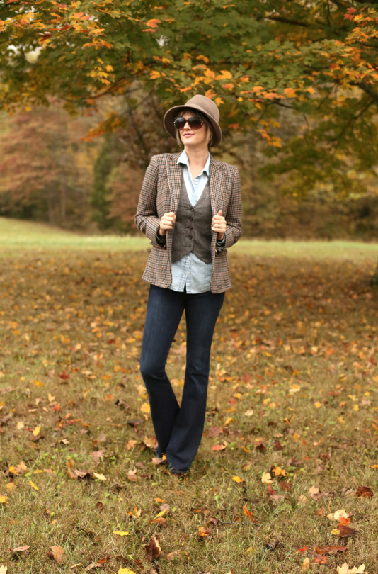 Tweed Blazer, Modern Annie Hall, Fall Outfit Idea