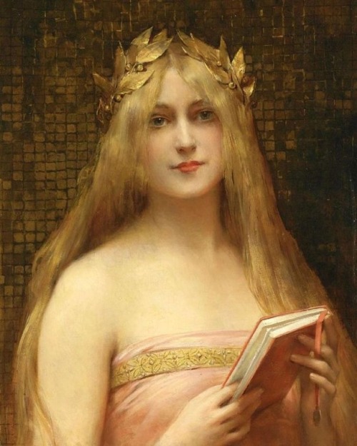 midnight-summerx:‘Girl With A Golden Crown’ - Léon-François Comerre