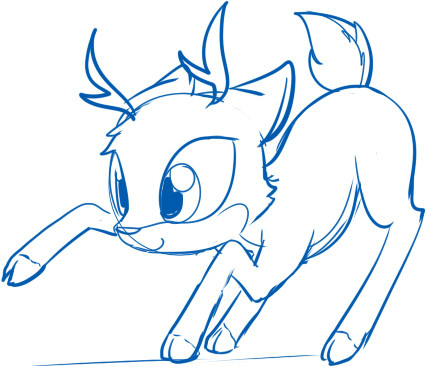 nekocolonthree:deer > goat  Lookit all da cute! ….aww, but be nice to the goat, too! ;w;