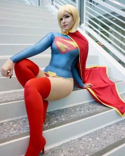tenleid:  Yesssss already got a shot of my #supergirl #cosplay ! The costume is 100% made by me, including the dye sub pattern. 