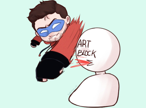 rediculous-art: Having troubles with art block or writer’s block? Don’t worry, Jackie&rs