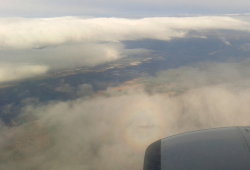 Brocken spectre somewhere over EuropeOctober 2016