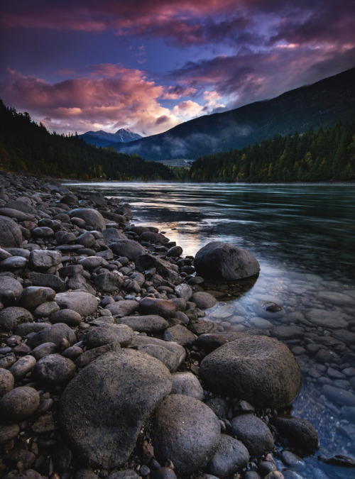 seebest:  Columbia River Sunrise - Revelstoke, BC  instagram.com/calebestphotography