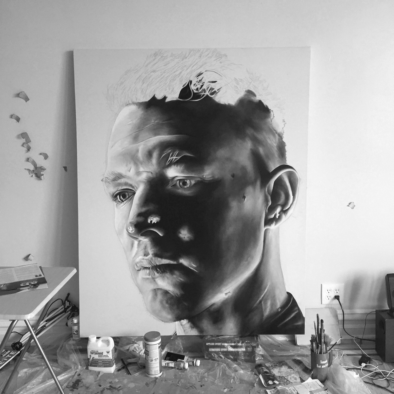 wearealltourist:  So far so good, this is just the underpainting though. I’ll be