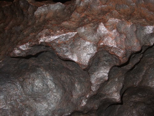 A4.5 billion-year-old meteorite at the Royal Observatory in Greenwich. It is one of the oldest meteo