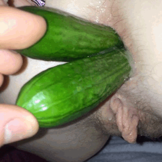 analcreampie-n-more:  Ass slut. Cucumber. Cum fart.  So I busted in her ass then stuffed in two cucumbers. Then made her fart my load out her gape.