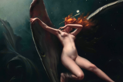 wonderwarhol:A Fairy Under Starry Skies, 19th century, by Luis Ricardo Falero (1851-1896)