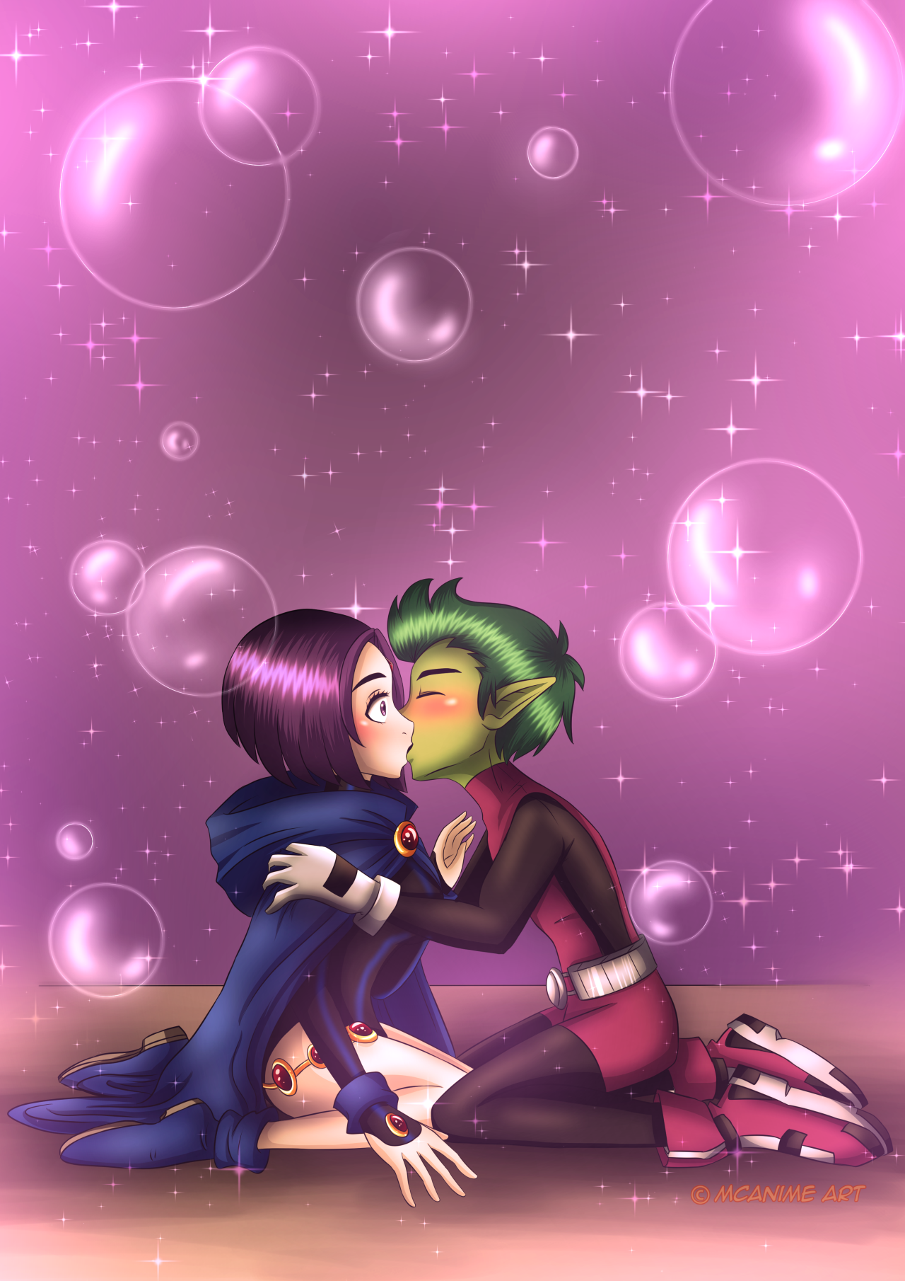 Mcanime Art Beast Boy X Raven Comic Courage Part 1 I M