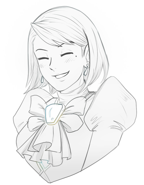 nessiemccormick:@gaycettorney requested a smiling Franziska!! I love these smile requests so much &a