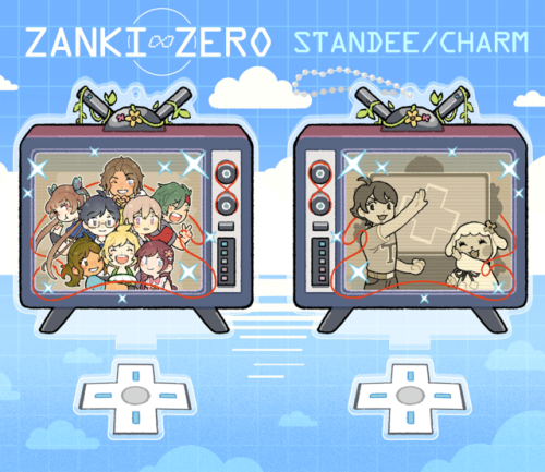 My double-sided Zanki Zero standee + charm is now available for purchase over here in my shop! 