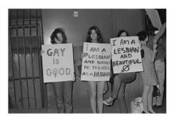 darksilenceinsuburbia:  Out of the Closets, Into the Streets: Gay Liberation photography 1971-1973 at Edmund Pearce Gallery, Melbourne 1. Phillip Potter. Gay is Good,1971, printed 2014 Digital C type print on Kodak Endura Matte© Phillip Potter  2. Phillip