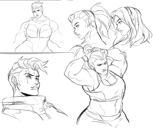 orangekissess:also some zarya practice