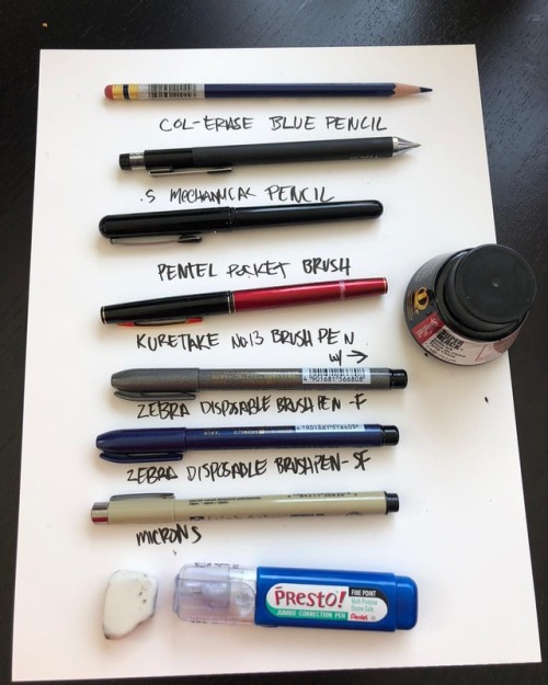 Lots of people ask so here’s the tolls that I pretty much use for everything. #shareyourtoolkit #art