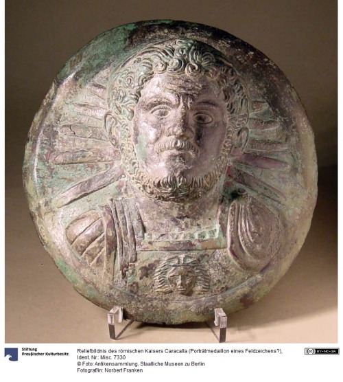 April 8, 217  - Emperor Caracalla is murderedMedallion with an image of Caracalla,  found near Castr