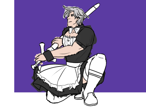 Maid Krom who doesn’t clean dishes but cleans up the enemies insteadSecond full pic under cut. 