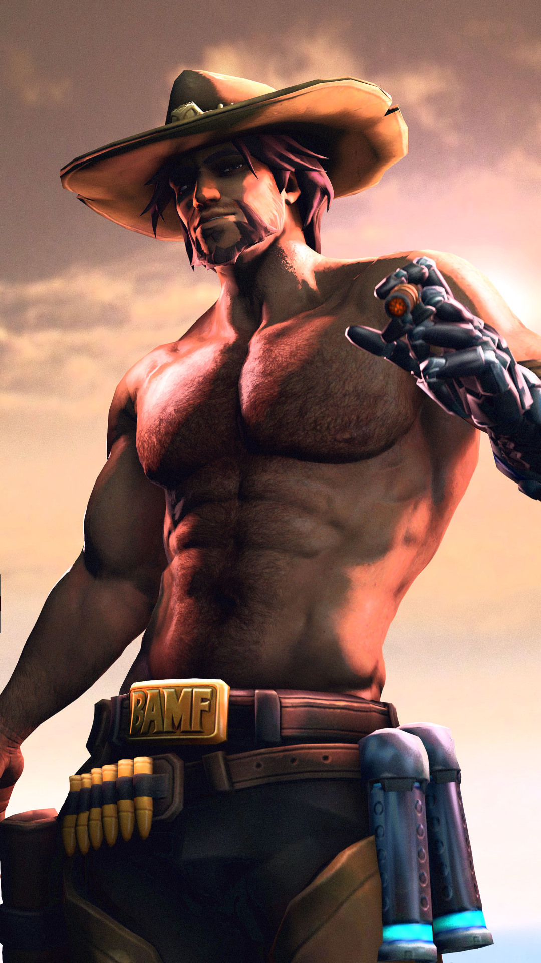 ourtastytexturesstuff:  A McCree pin-up Quite inspired by this img,Â  https://krabat2.tumblr.com/