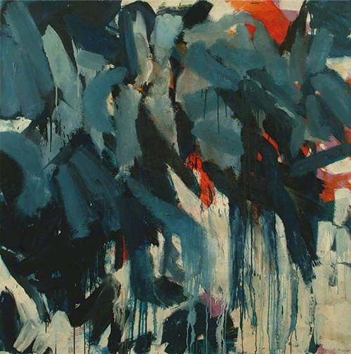 puoce:  thunderstruck9:  Robyn Denny (British, 1930-2014), Night Out, 1958. Oil on board, 122 x 122 cm.  similar here