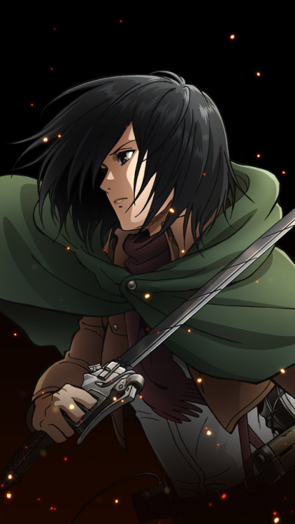 snknews: Official Art Collection: Funimation Shiganshina Trio & Emblem Desktop/Mobile Wallpapers Funimation has released numerous wallpapers for computer desktop and mobile, featuring Eren, Mikasa, Armin and the emblems for the Survey Corps, Garrison,