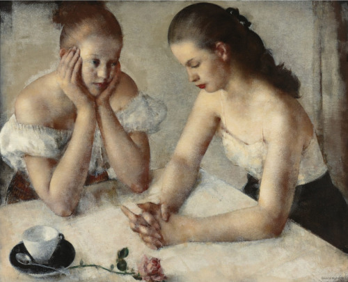 Grigory Gluckmann  -  Daydreams Russian-American, 1898-1973 Oil on canvas