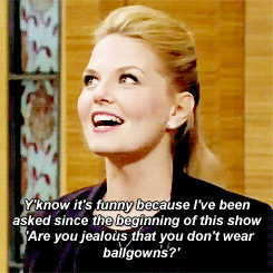  Jennifer Morrison on wearing the Season 3 finale ball gown. 