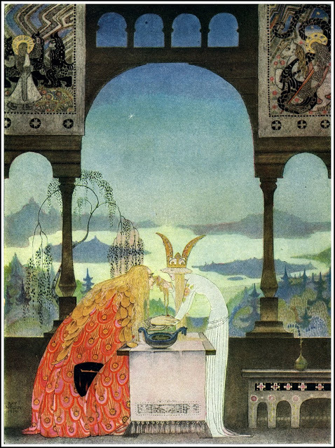 alifeoffairytales:  cizgilimasallar:  East of the Sun and West of the Moon by Kay Nielsen 