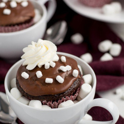 omg-yumtastic:  (Via: hoardingrecipes.tumblr.com) Hot Chocolate Cupcakes - Get this recipe and more http://bit.do/dGsN  Yum yum