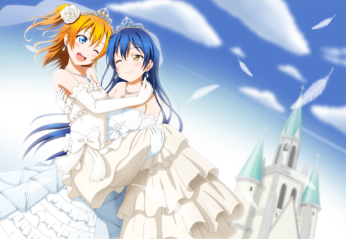 ✧･ﾟ: *✧ Happy Brides ✧ *:･ﾟ✧♡ Characters ♡ : Umi Sonoda ♥ Honoka Kousaka♢ Anime ♢ : Love Live! Schoo